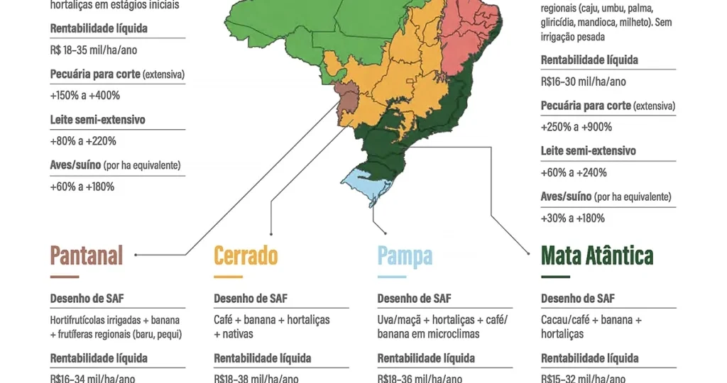 Manual oferece diretrizes para transição da pecuária a sistemas agroflorestais